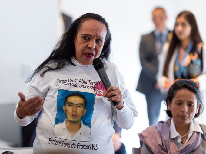 Ómar Abril Torres disappeared in April 2010. His mother Carmen now works for one of the organisations helping victims of the conflict. Photo: FN-sambandet / Eivind Oskarson